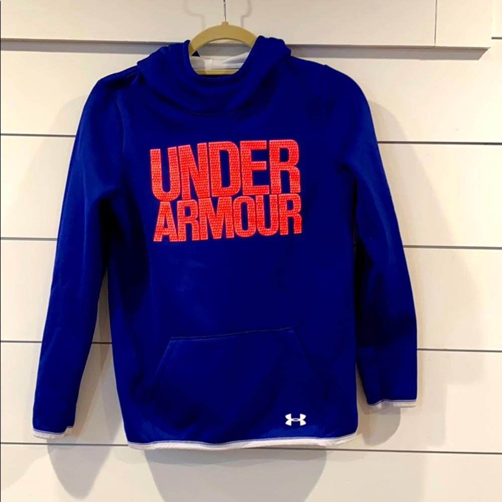 Under Armour Girls L cold gear hooded sweatshirt